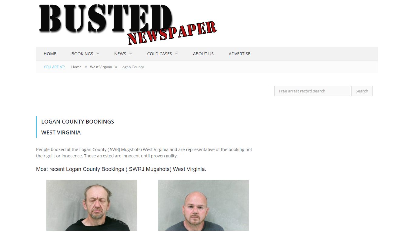 Logan County, WV ( SWRJ WV ) Mugshots - BUSTEDNEWSPAPER.COM